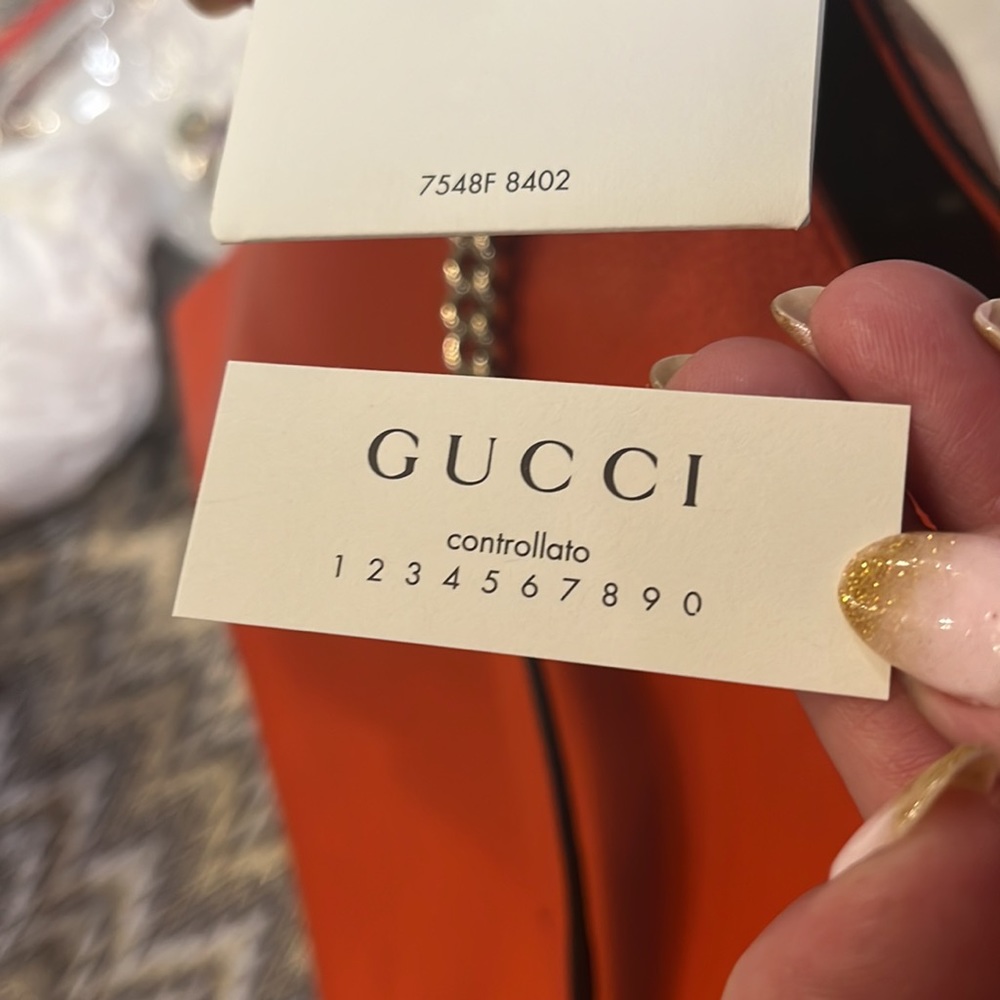 Burnt Orange Gucci Soho tote NWOT - Picture 9 of 12